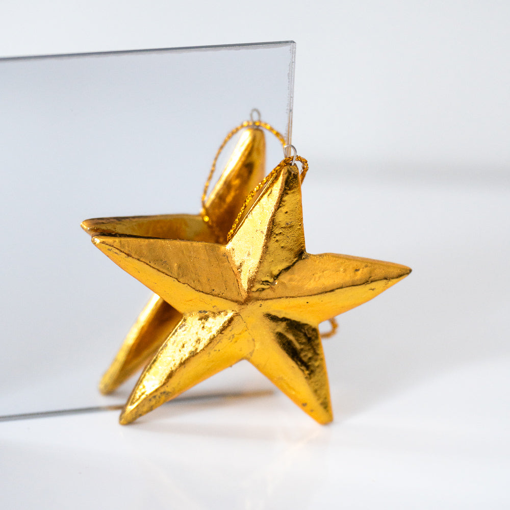 Etoile de Noël pour sapin et décoration table de fête