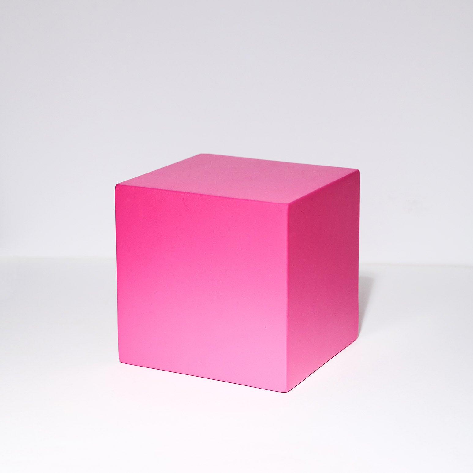 Cube rose pour photos produits