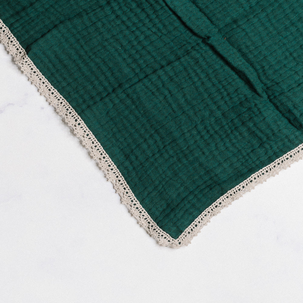 couverture vert nouveau né