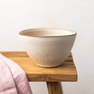 bol céramique beige