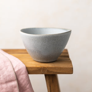 bol en céramique gris bleu