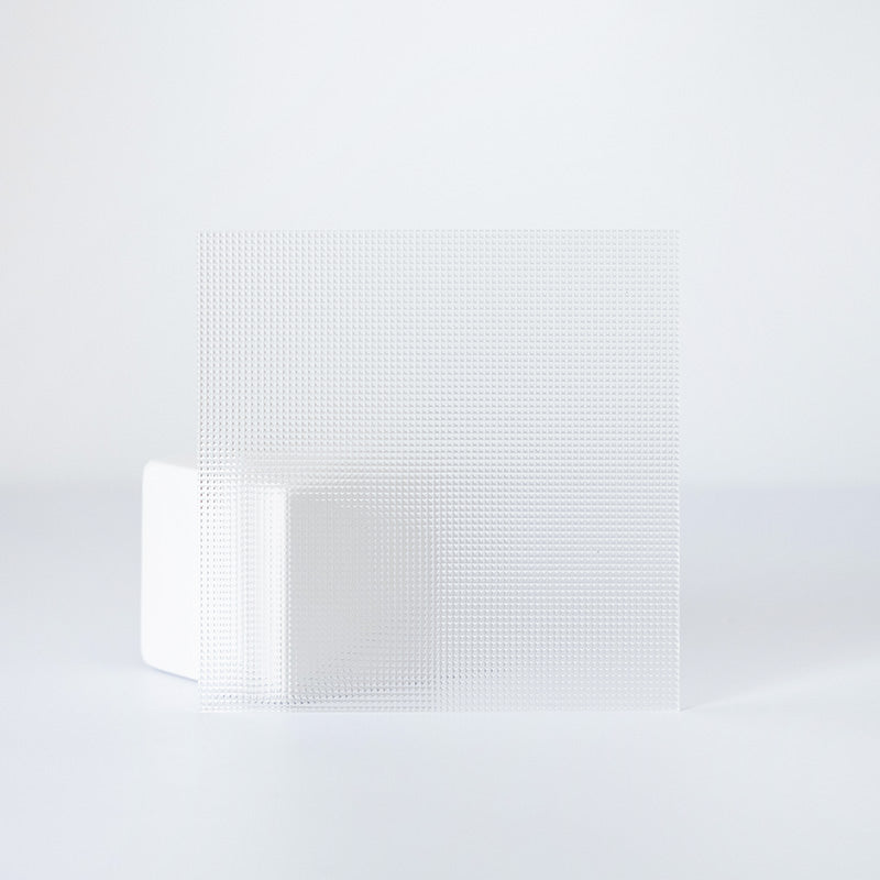 Carré transparent texturé (15cm)