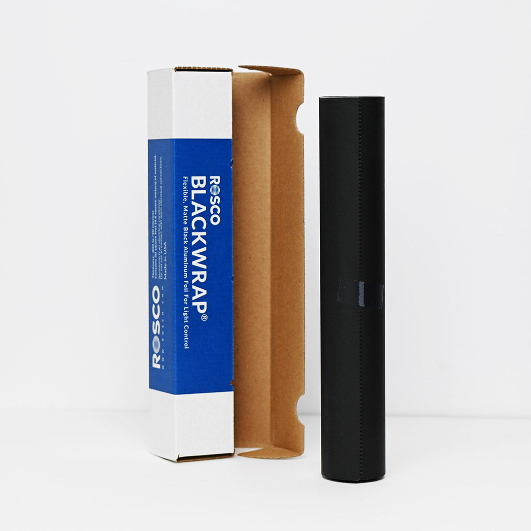 Cinéfoil Noir en Rouleau Blackwrap Rosco pour Éclairage Photo