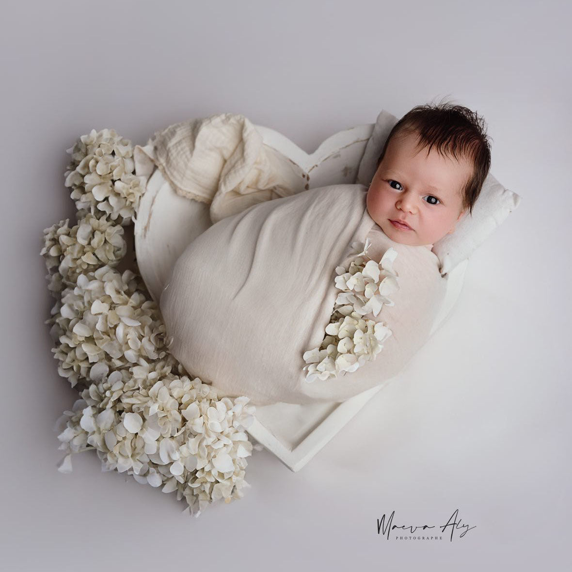 Contenant Cœur pour shooting nouveau-né