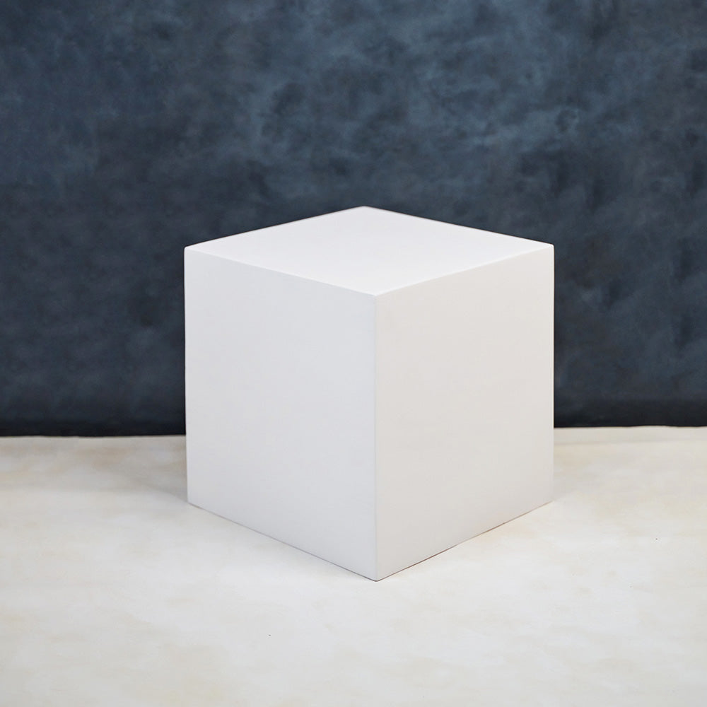 Petit Cube en Bois blanc (30cm)