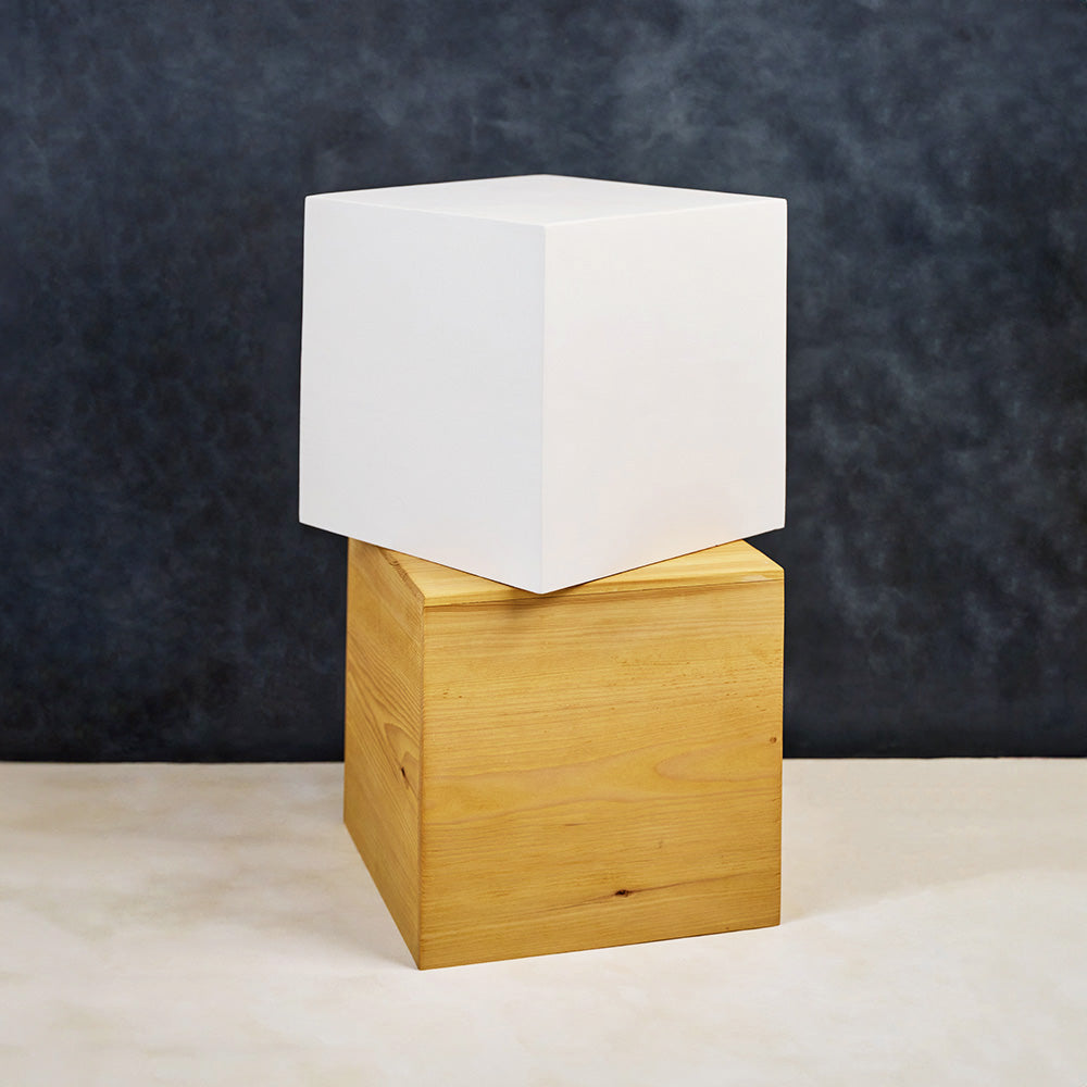 Petit Cube en Bois naturel (30cm)