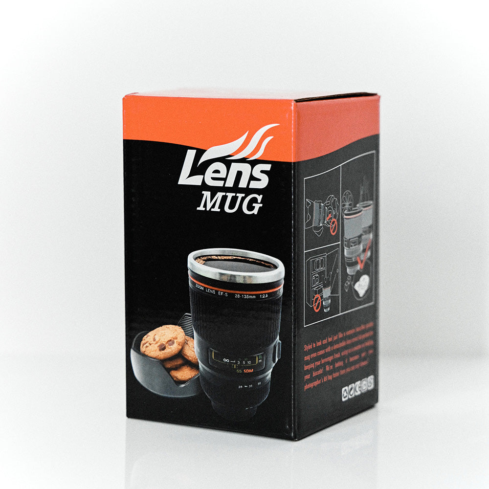 Mug objectif photo blanc