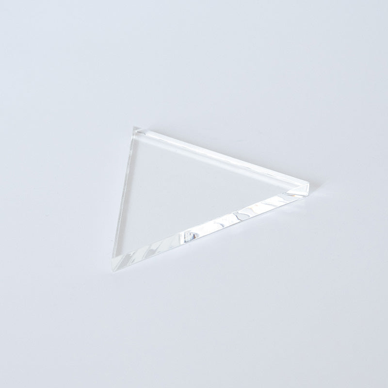 Base redonda transparente gruesa.