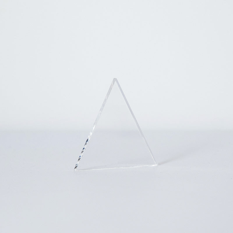 Base redonda transparente gruesa.